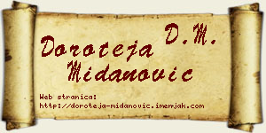 Doroteja Midanović vizit kartica